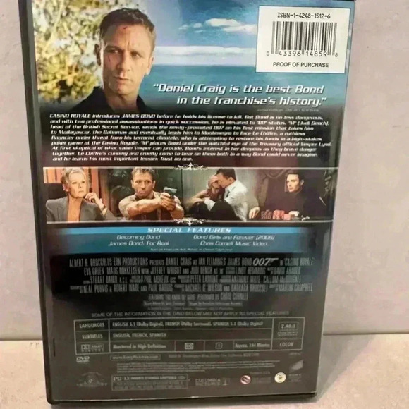 Casino Royale (DVD, 2007, 2-Disc Widescreen Edition) Excellent Discs - Picture 4 of 4